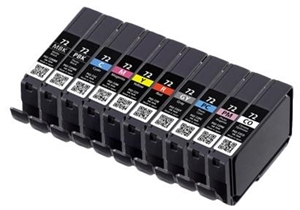 Canon Compatible PGI-72 Ink Cartridge Multipack (Matt Black/Photo Black/Cyan/Magenta/Yellow/Photo Cyan/Photo Magenta/Red/Grey/Gloss Optimiser)